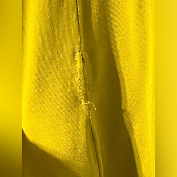 MaxMara chartreuse cowl neck sleeveless midi dress - Picture 12 of 12